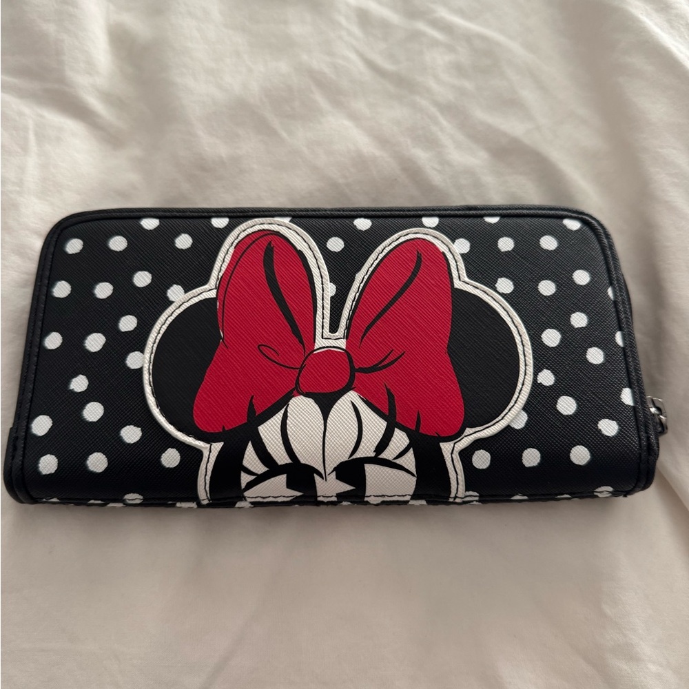 Loungefly Disney Minnie Mouse Black and Red Polka Dot Wallet